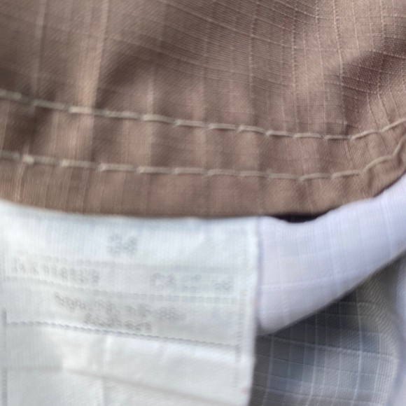 Quicksilver Swim Trunks Mens 34 Tan Floral Hawaiian Stretch Bathing Suit Pool - Picture 10 of 10